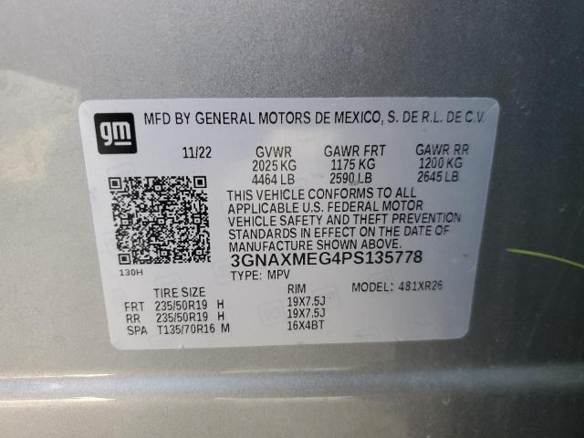 2023 CHEVROLET EQUINOX RS - 3GNAXMEG4PS135778