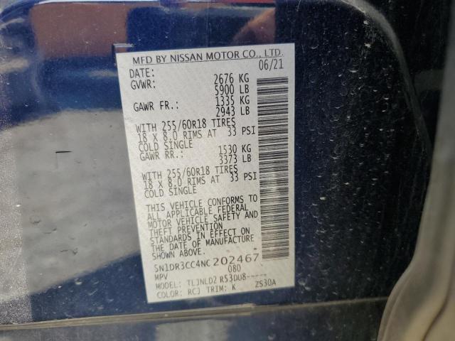 2022 NISSAN PATHFINDER - 5N1DR3CC4NC202467