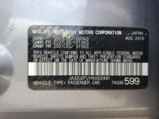 2017 MITSUBISHI LANCER ES - JA32U2FU1HU002491