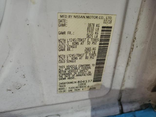 2018 NISSAN NV 1500 S - 1N6BF0KM6JN804537