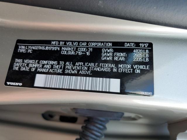 2018 VOLVO S60 INSCRI LYV402TK6JB179174