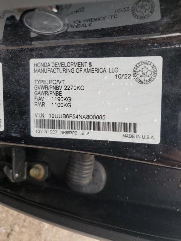 2022 ACURA TLX TECH A 19UUB6F54NA800885  65472894