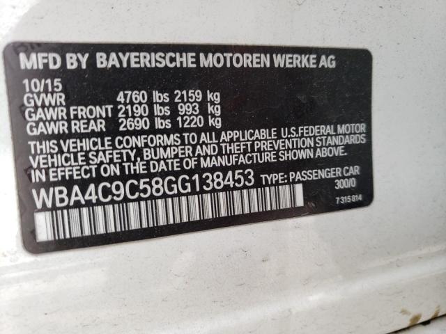 VIN WBA4C9C58GG138453 2016 BMW 4 Series, 428 Xi Gra... no.13