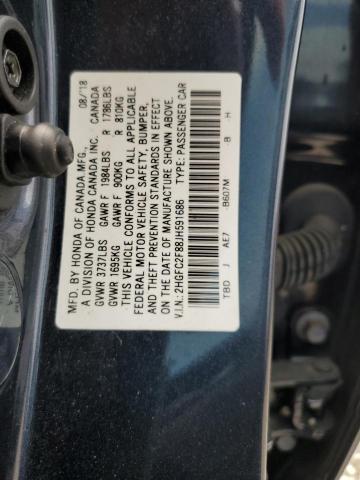 2018 HONDA CIVIC EX - 2HGFC2F88JH591686