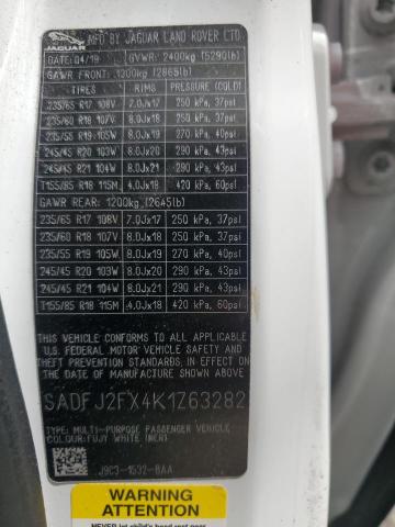 2019 JAGUAR E-PACE S SADFJ2FX4K1Z63282