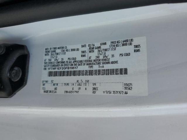 2016 FORD F150 - 1FTMF1EF2GFB19517