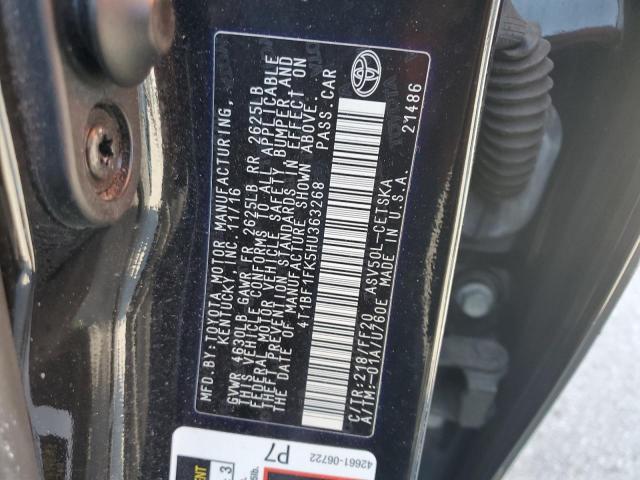 2017 TOYOTA CAMRY LE - 4T1BF1FK5HU363268