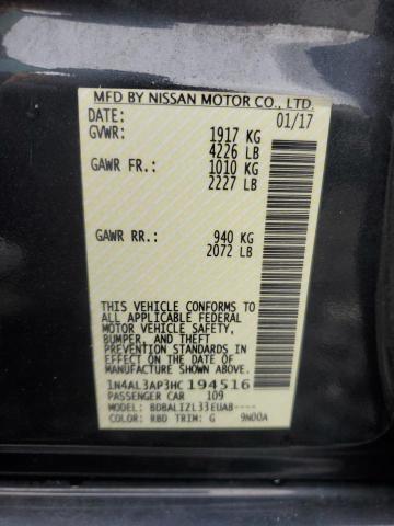 2017 NISSAN ALTIMA 2.5 - 1N4AL3AP3HC194516