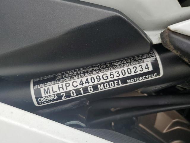 2016 HONDA CBR500 RA- MLHPC4409G5300234