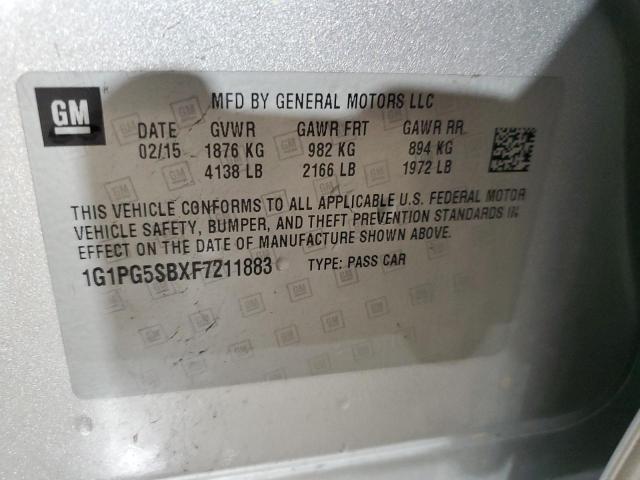 2015 CHEVROLET CRUZE LTZ - 1G1PG5SBXF7211883