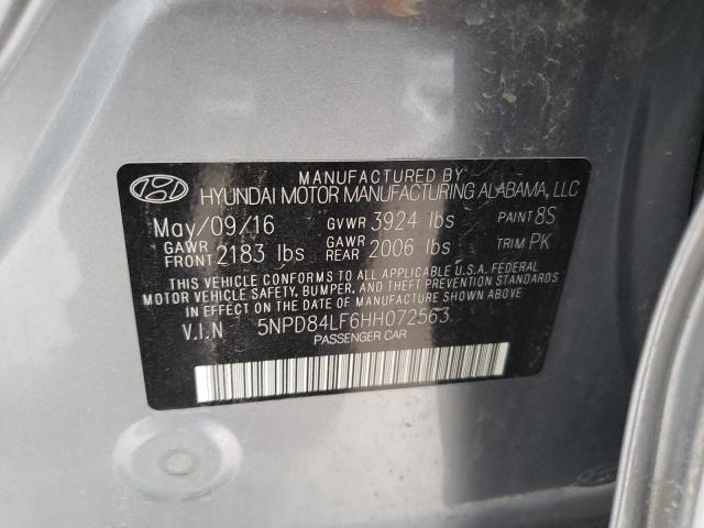 2017 HYUNDAI ELANTRA SE - 5NPD84LF6HH072563