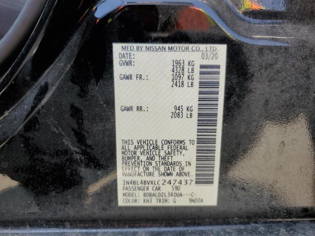 VIN 1N4BL4BVXLC247437 2020 NISSAN ALTIMA no.13