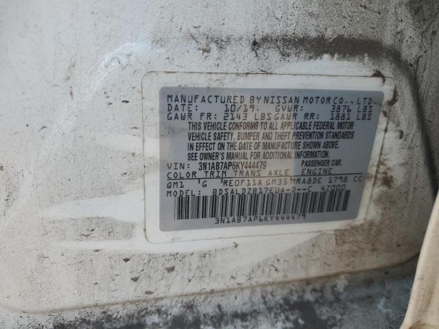 2019 NISSAN SENTRA S - 3N1AB7AP6KY444479