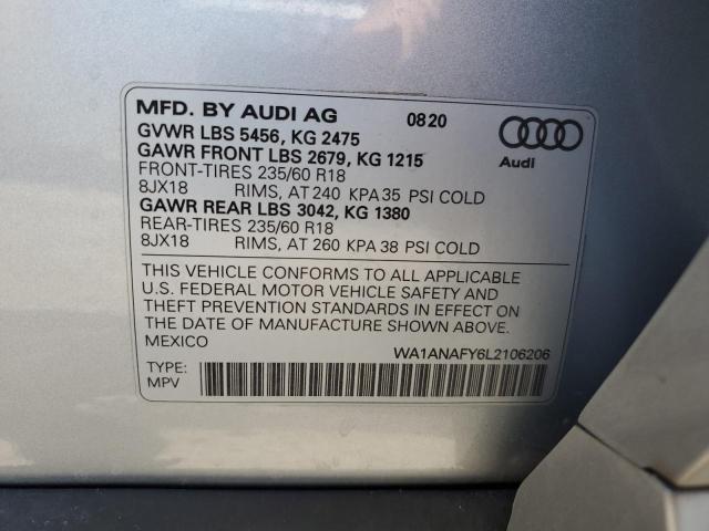 2020 AUDI Q5 PREMIUM - WA1ANAFY6L2106206