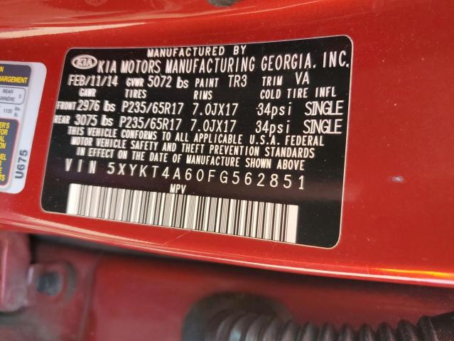 2015 KIA SORENTO LX - 5XYKT4A60FG562851
