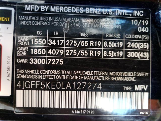 2020 MERCEDES-BENZ GLS 450 4M - 4JGFF5KE0LA127274