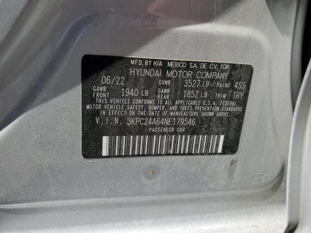 2022 HYUNDAI ACCENT SE 3KPC24A64NE179546  65794714