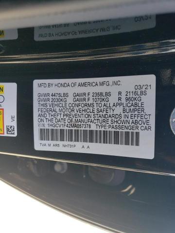 2021 HONDA ACCORD SPO - 1HGCV1F42MA057378