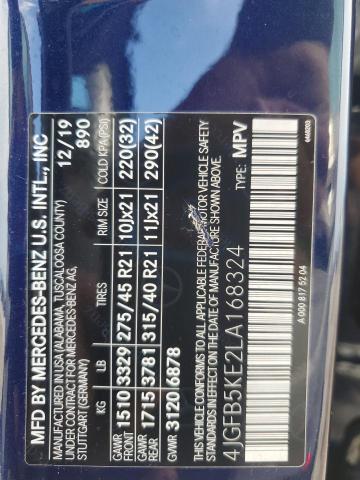 2020 MERCEDES-BENZ GLE 450 4M - 4JGFB5KE2LA168324