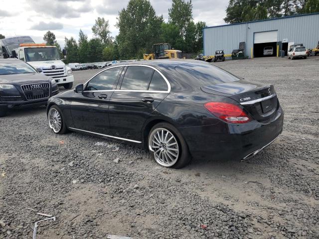 MERCEDES-BENZ C 300 2018 black  gas 55SWF4JB8JU249258 photo #3