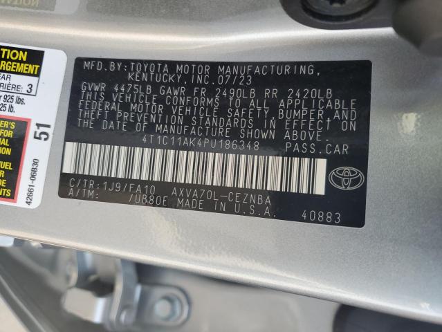 VIN 4T1C11AK4PU186348 2023 Toyota Camry, LE no.13