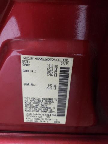 2015 NISSAN ALTIMA 2.5 - 1N4AL3AP4FC480484