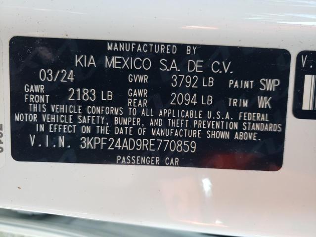 VIN 3KPF24AD9RE770859 2024 KIA FORTE no.12