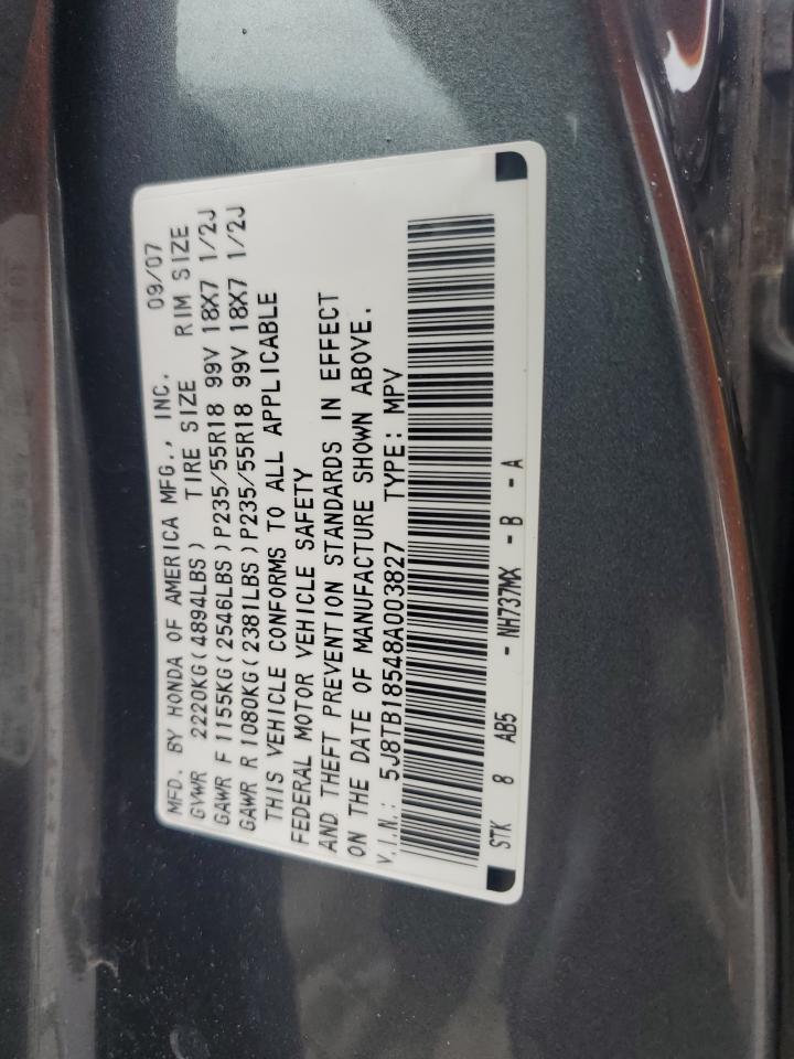 Lot #2838446941 2008 ACURA RDX TECHNO