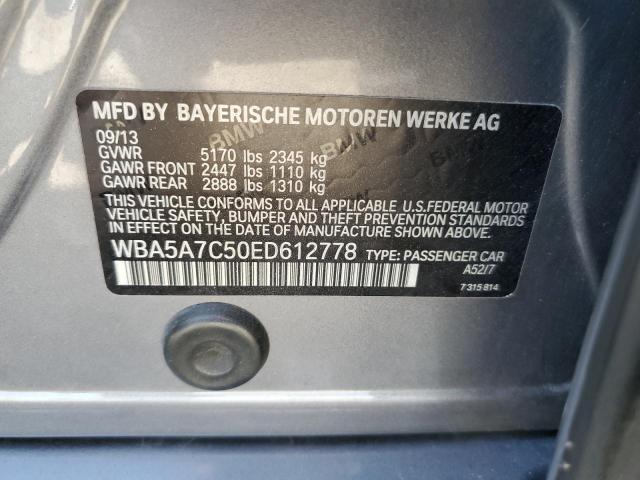 VIN WBA5A7C50ED612778 2014 BMW 5 Series, 528I XI no.12