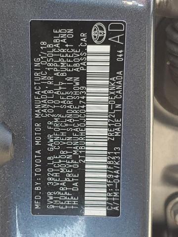 2018 TOYOTA COROLLA L - 2T1BURHE0JC047439