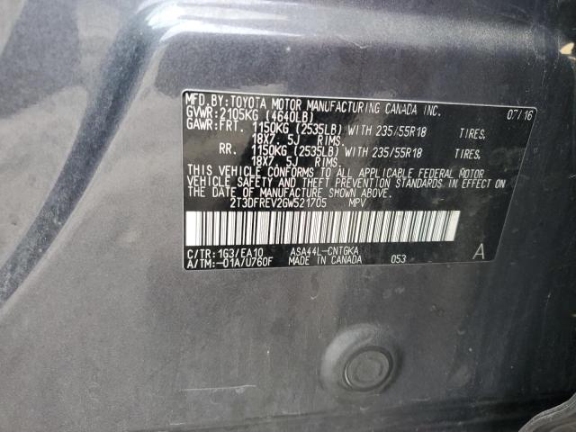 2016 TOYOTA RAV4 LIMIT - 2T3DFREV2GW521705