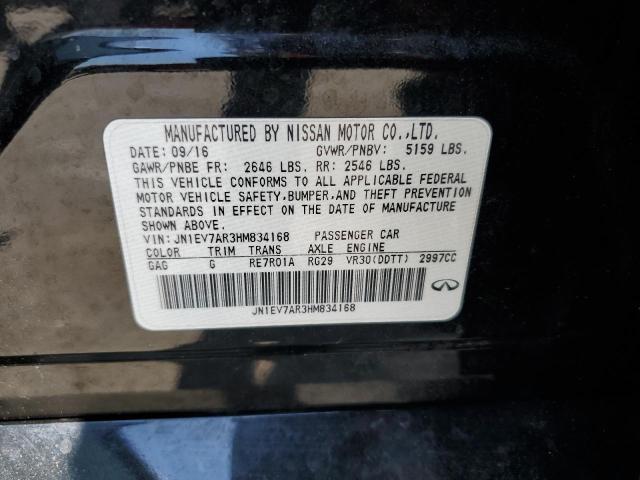 2017 INFINITI Q50 PREMIU - JN1EV7AR3HM834168