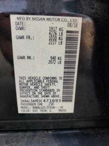 2018 NISSAN ALTIMA 2.5 - 1N4AL3AP0JC471693