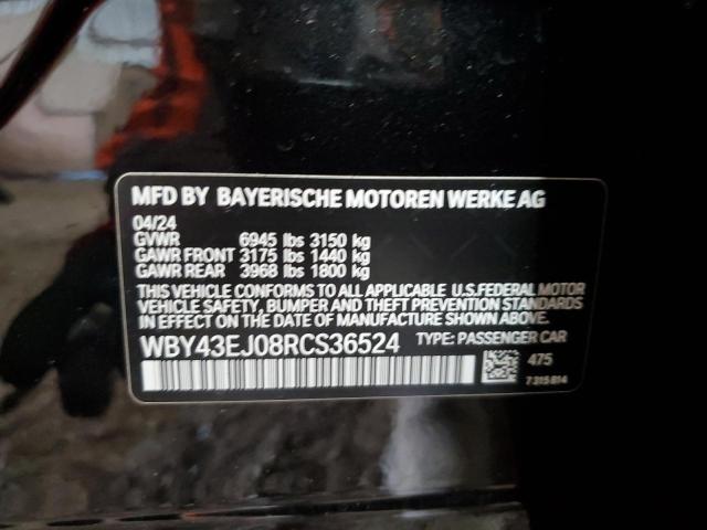 2024 BMW I7 EDRIVE5 WBY43EJ08RCS36524