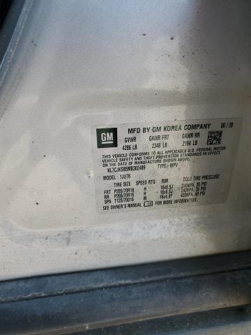 2021 CHEVROLET TRAX LS - KL7CJKSB5MB302489