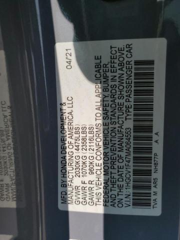 2021 HONDA ACCORD SPO - 1HGCV1F47MA064553