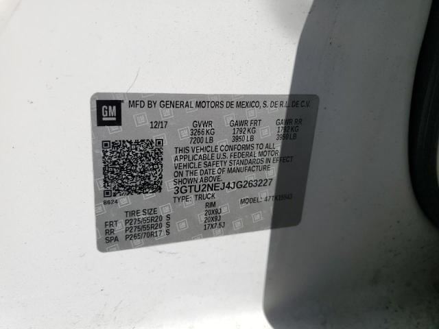 2018 GMC SIERRA K15 - 3GTU2NEJ4JG263227