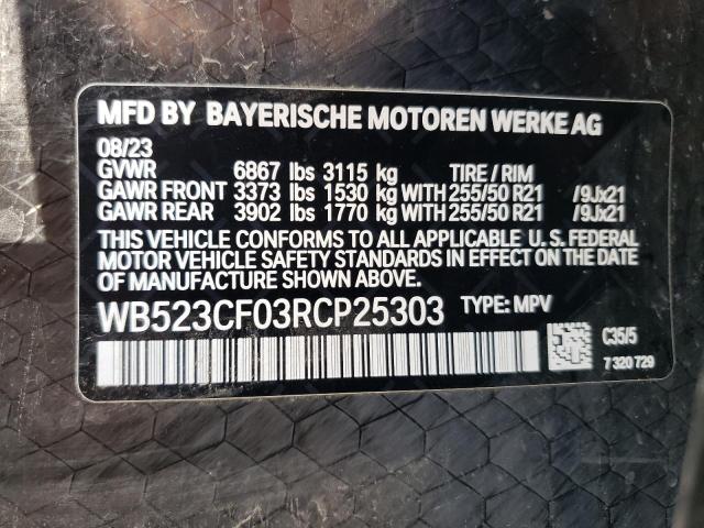2024 BMW IX XDRIVE5 - WB523CF03RCP25303