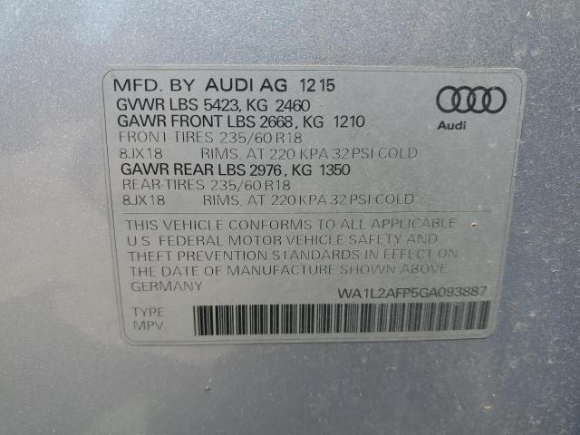 VIN WA1L2AFP5GA093887 2016 Audi Q5, Premium Plus no.13