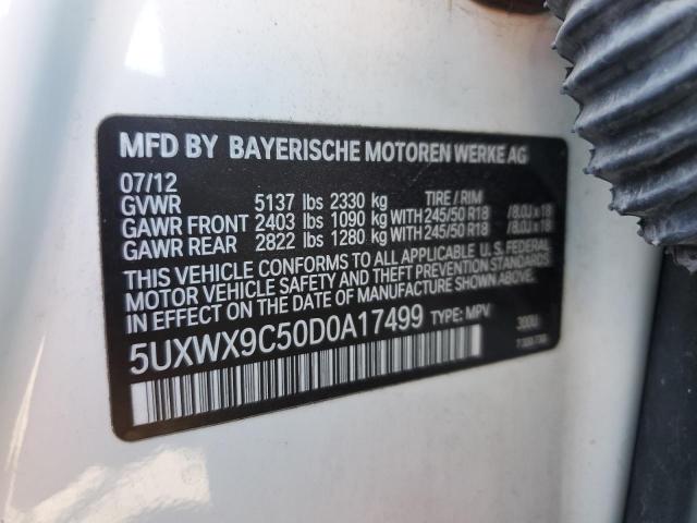 VIN 5UXWX9C50D0A17499 2013 BMW X3, Xdrive28I no.13