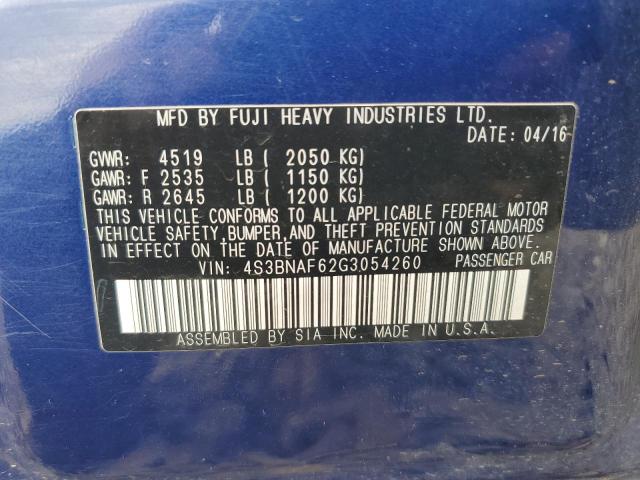 VIN 4S3BNAF62G3054260 2016 Subaru Legacy, 2.5I Premium no.13