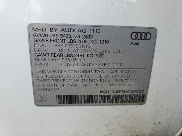 VIN WA1L2AFP3HA085062 2017 Audi Q5, Premium Plus no.13