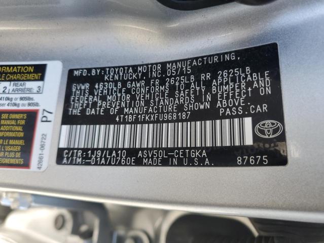 2015 TOYOTA CAMRY LE - 4T1BF1FKXFU968187