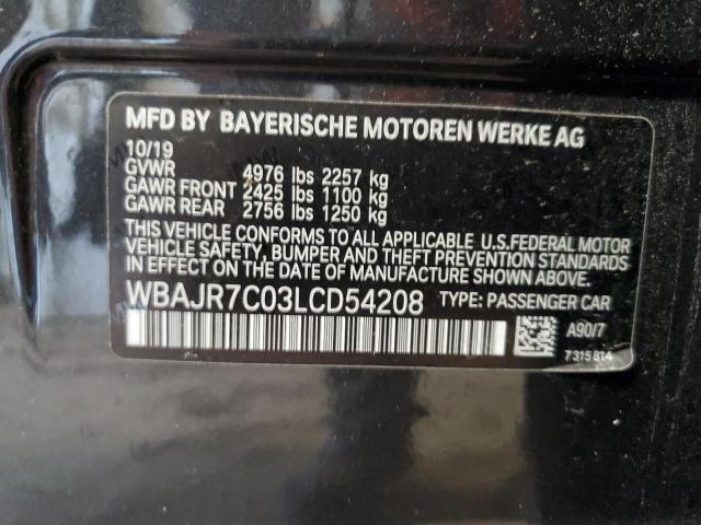 2020 BMW 530 XI - WBAJR7C03LCD54208