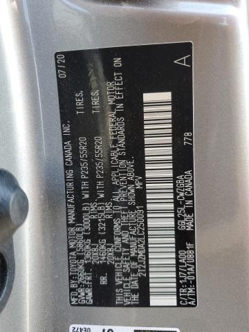 2020 LEXUS RX 350 - 2T2JZMDA2LC250091