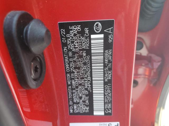 2022 LEXUS UX 250H BA - JTHP9JBH9N2060396