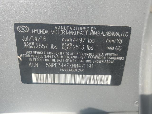 2017 HYUNDAI SONATA SPO - 5NPE34AFXHH471191