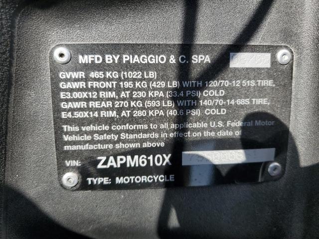 2009 PIAGGIO MP3 500 - ZAPM610X795000661