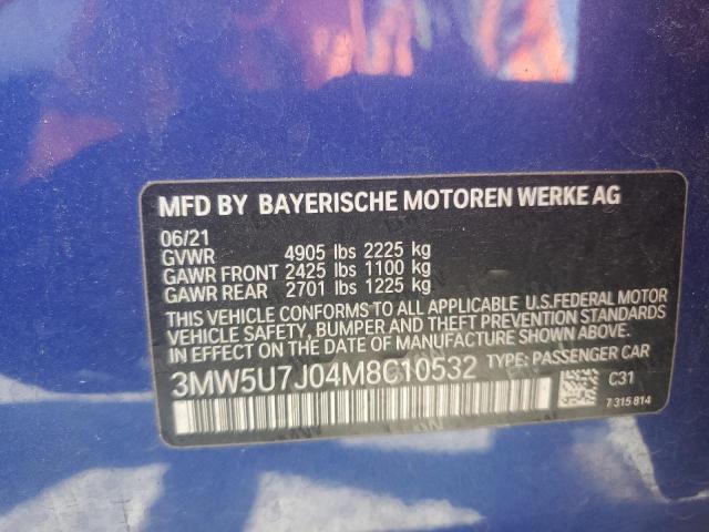 2021 BMW M340I - 3MW5U7J04M8C10532