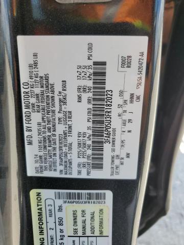 VIN 3FA6P0SU3FR182023 2015 Ford Fusion, Titanium Phev no.12